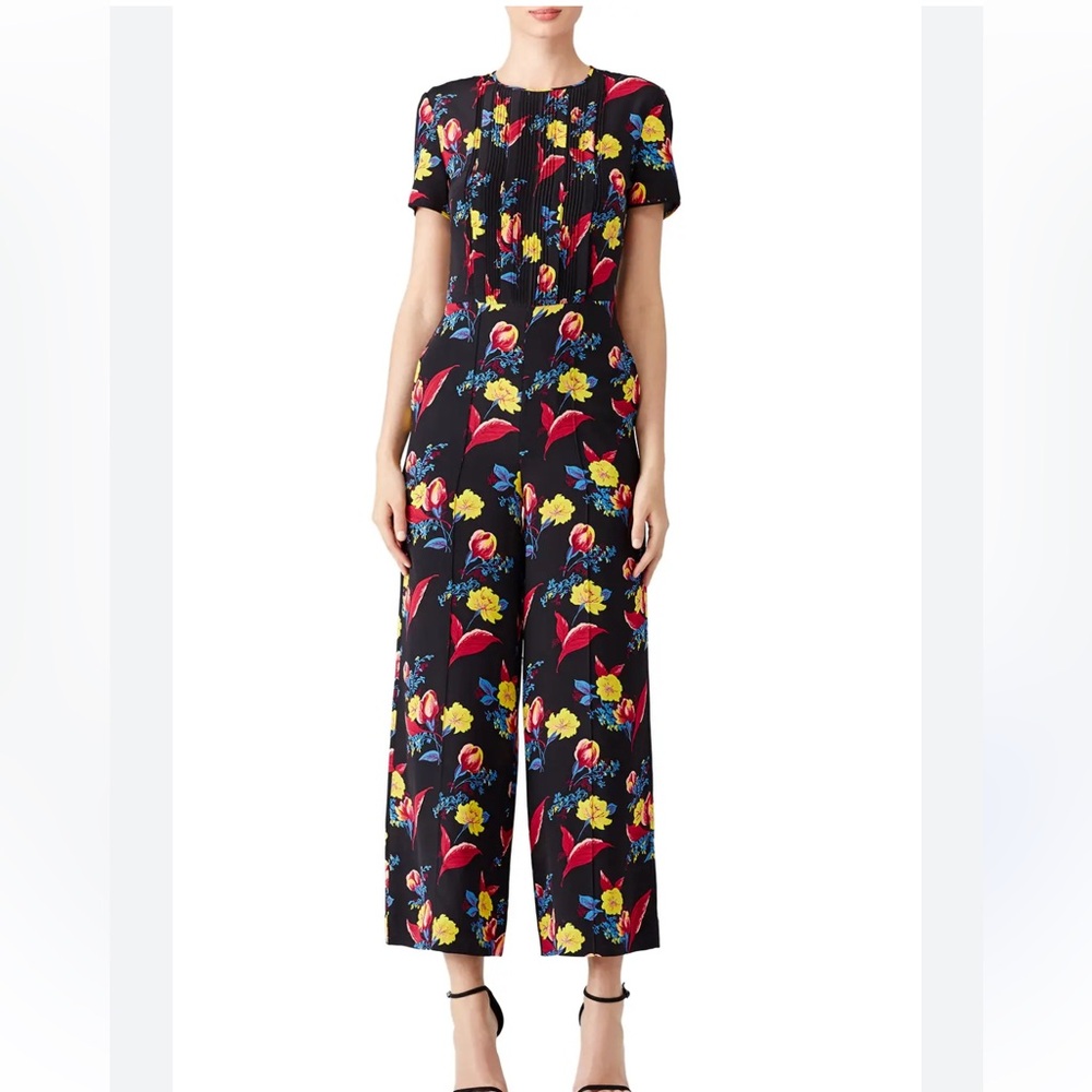 Diane Von Furstenberg Black Maxi Dress with Floral Print - Picture 4 of 9